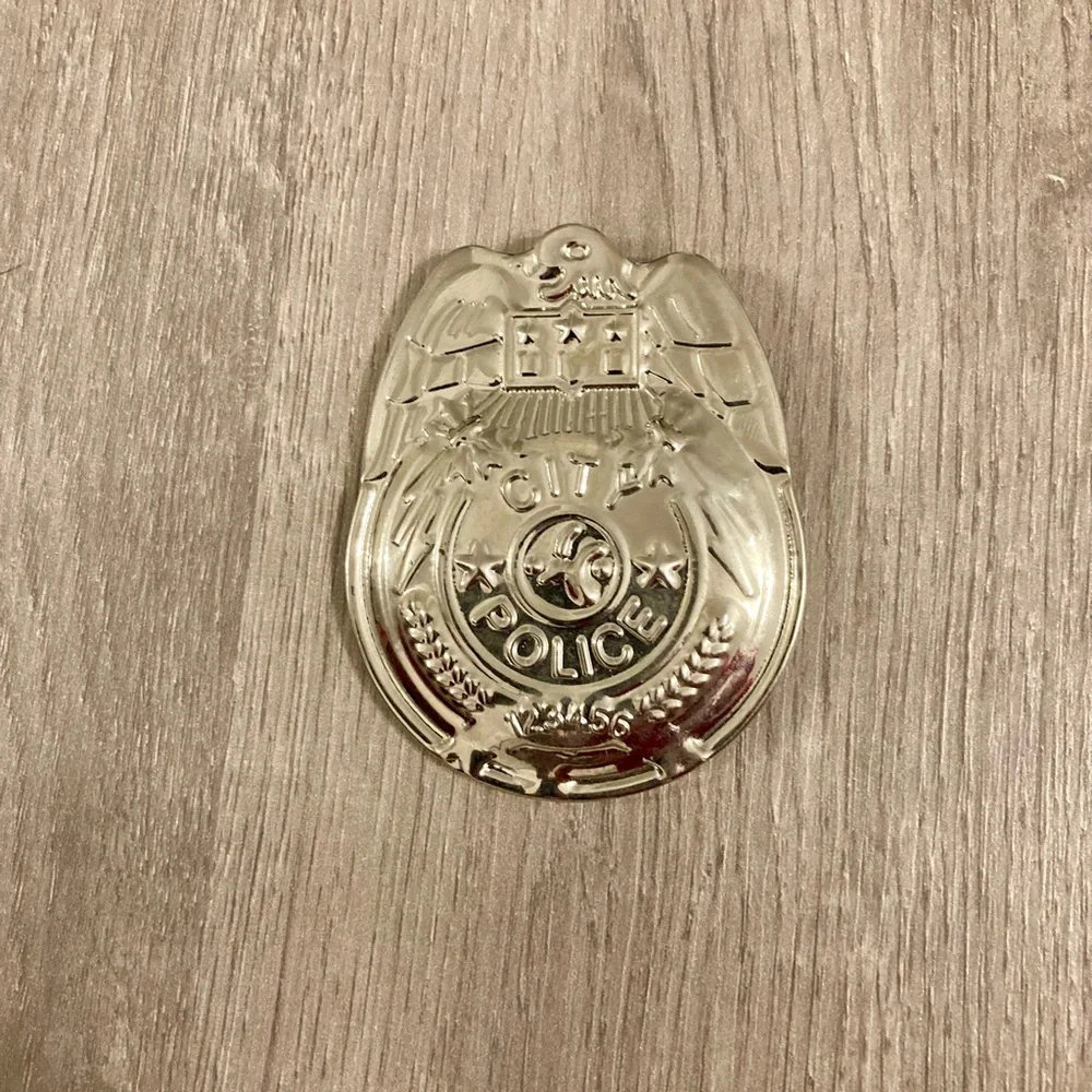 Halloween City Police Silver-tone Brooch/Pin Unisex